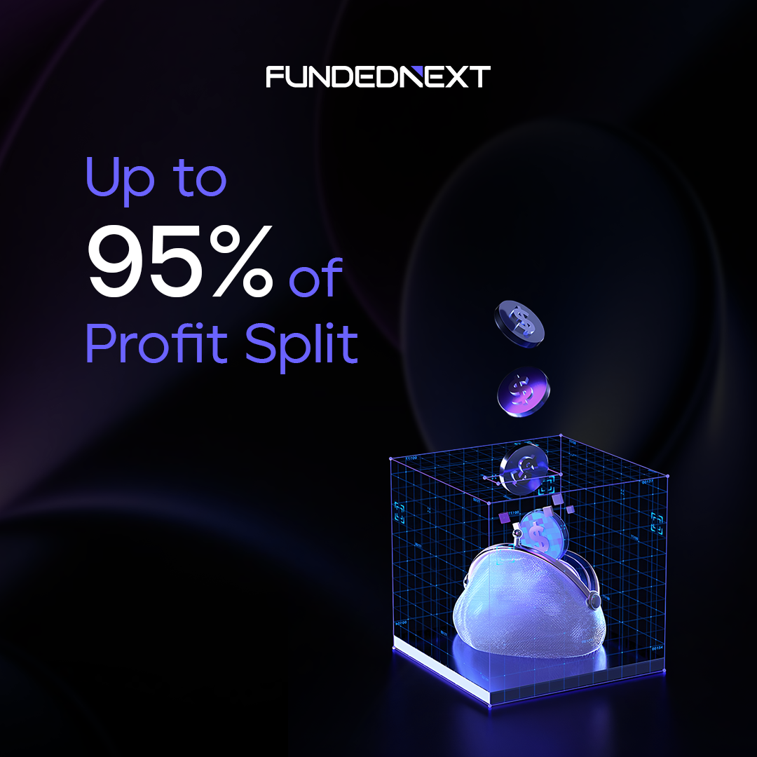 FundedNext 95% profit split promo