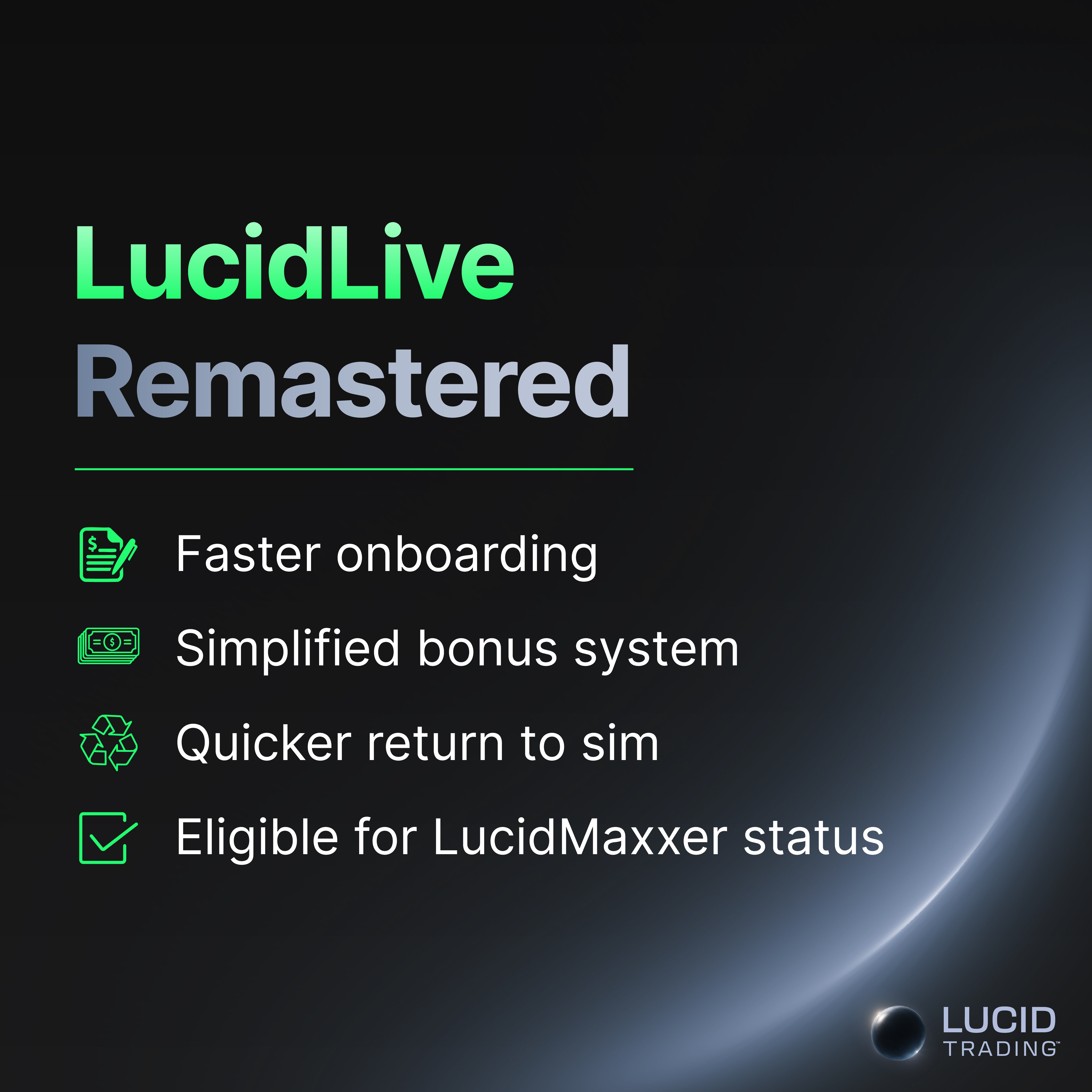 LucidLive account overview